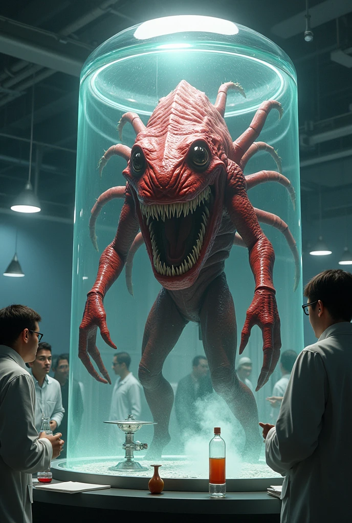 Renderman, shot from side of a Friendly Leviathan of Celebration, Butcher, inside of a cafeteria, Illustration, Satisfying, (art by Amy Judd:0.9)