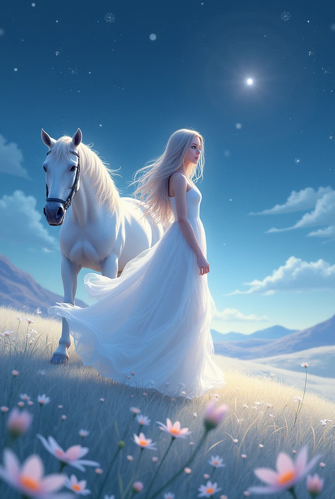 Woman with horse head