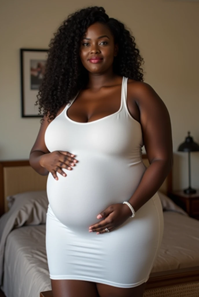 Pregnant women、Negroid、Sleep in bed