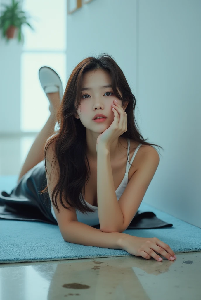 (Realistic:1.2), 18yo Girl, sexy outfit , sitting, computer classroom