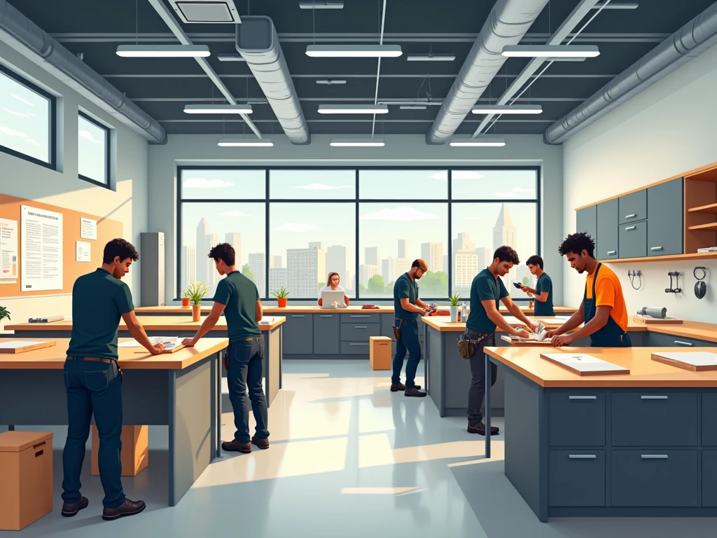 Kitchen Installation School in USA - SeaArt AI