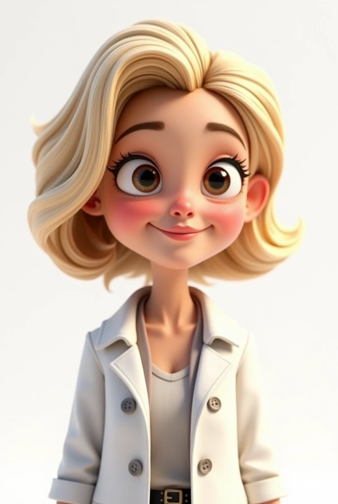 White little girl,whitebackground ,Close -up,big eyes,Large lipstick, makeup,(Adhesive suit),big chest,white-skinned,bbw