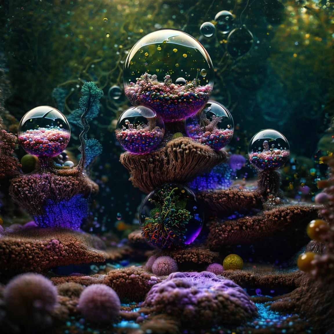  3dglass-like environment,shimmering glass bubbles morphing out of swirling colors, neon colors twisted through glass orbs and melting to drip into glass spheres, colored liquid fizzing to the ground, glowing light and reflecting,4d mandelbulb psychedelic landscape, depth of field,award winning masterpiece,pixel art, portrait,photography,photorealistic,hyperdetailed, glassmorphism,sparkle,God rays,optical illusion,rotational symmetry,reflective light,overexposure,backlighting,symmetrical reflective bubbles and spheres,extremely detailed bubbles and spheres,swirling spirals and vortex,bright vibrant colors popping out from 3d glass spheres,psychedelic underwater brightness glowing with neon colors,glowing colors twist creating holograms. Within a black abyss Intense bright, colorful, perfectly symmetrical glass globes criss crossed back and forth with different colors of laser lights contrasting the glowing light of fizzy liquid within the glass. Stark contrast between bright light colors and dark. photorealistic, cinematic photography, cinematic lighting, cinematic portrait, portrait photography, realistic, realism, ultra detailed, UHDR, full focus, highest quality, hyperrealistic,3D Rendering, 8K Octane, Cinematic, Cinematography, Digital Art, Photorealistic, Pixel Art, Pixel Assets, Depth Of Field, Best Quality, Award Winning, MasterpieceWithin a black abyss Intense bright, colorful, perfectly symmetrical glass globes criss crossed back and forth with different colors of laser lights covering the circumstances of the globes and contrasting the glowing light of acidzlime within the glass. Smaller spheres of glass in luminescent neon pink and neon green liquid fizzing and overflowing with acidic bubbles and emptying out into reflective glass orbs that melt and drip vibrant colorful symetrical patterns that cover the ground and merge together in a quilt of intricate and complex designs. High fantasy, magical effects, hypperrealistic, hyper detailed, very aesthetic.