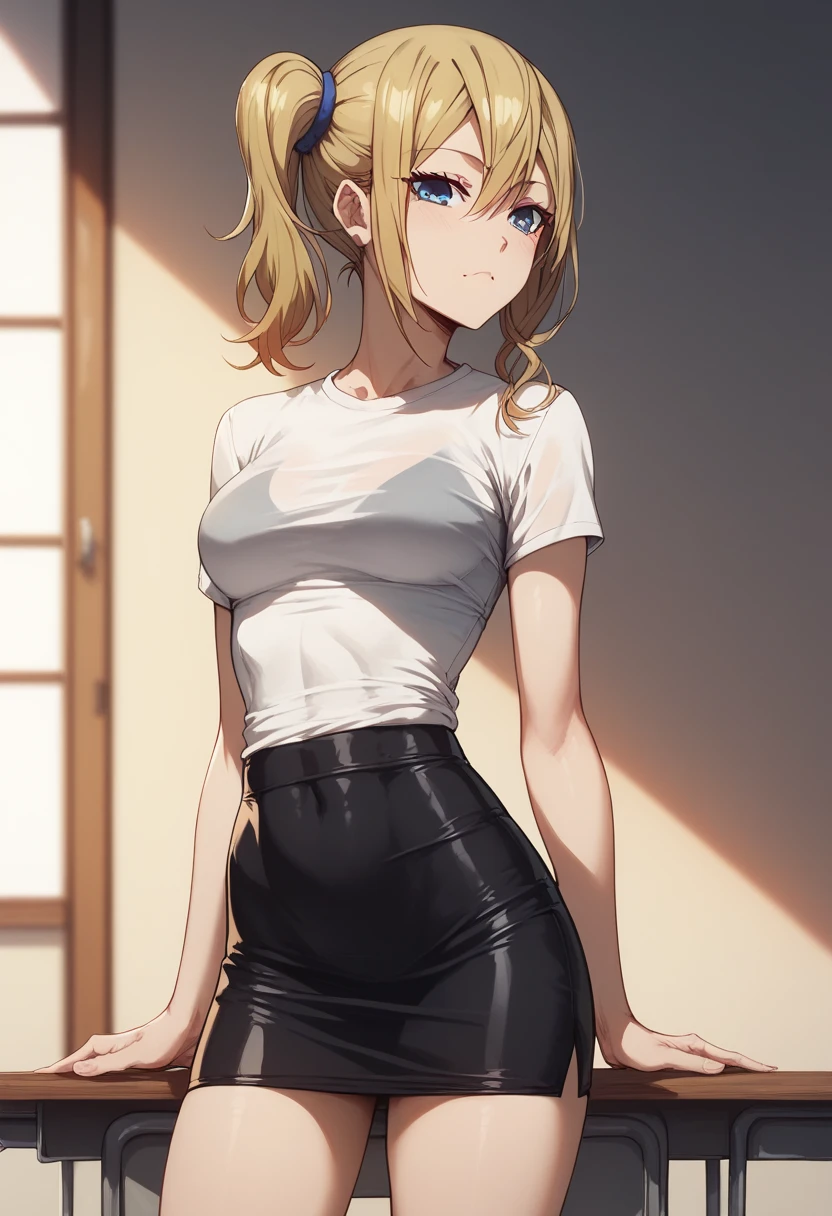 Hayasaka Ai, tight t-shirt, free skirt 