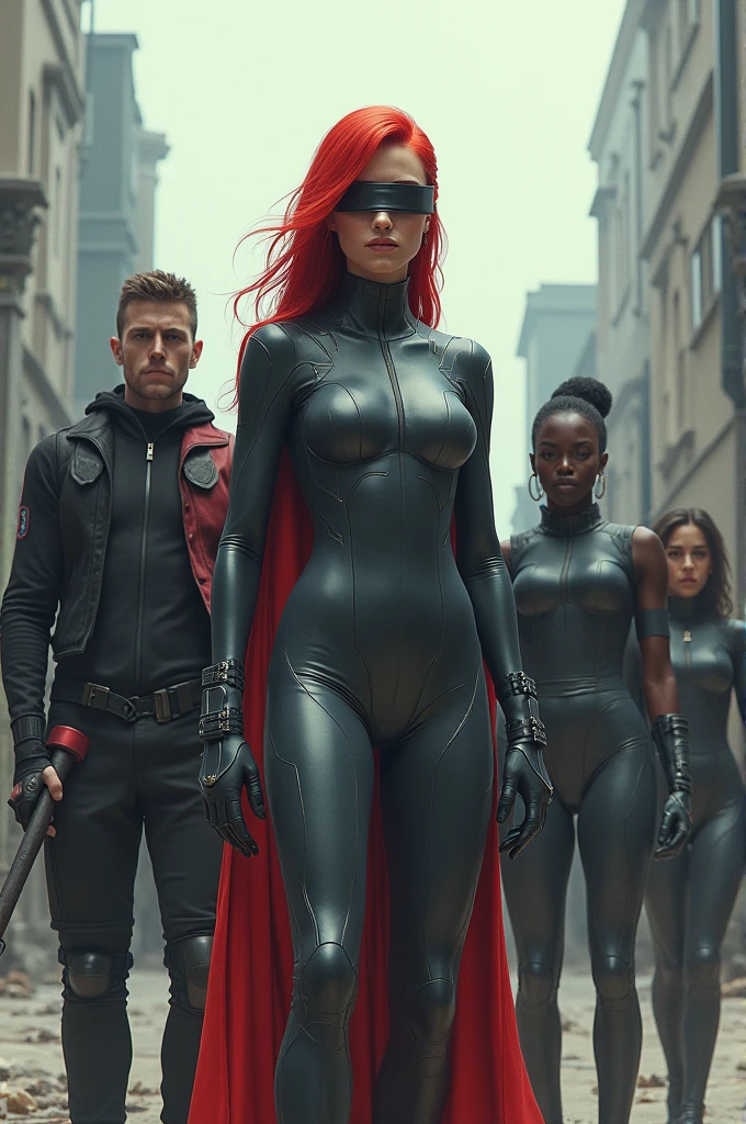 2 famme qui font du cosplay en Lydie deadpool et qui kinape une famme attaché
