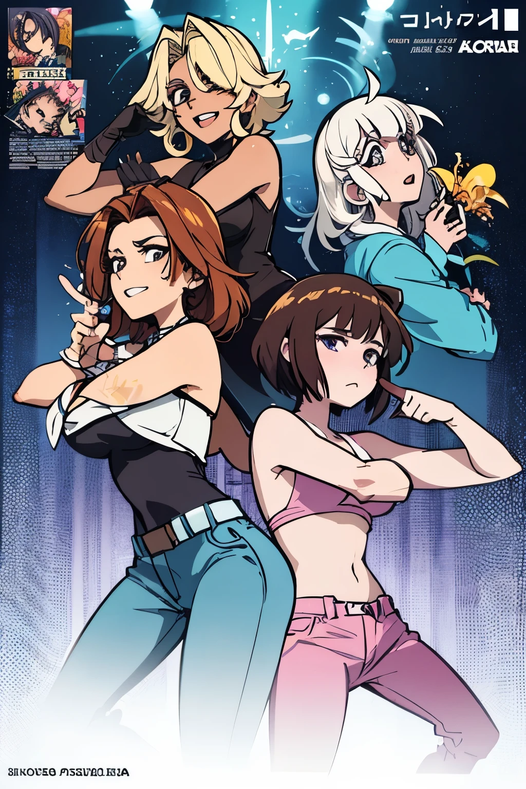 The cover of an Eurobeat musical album with 80's style