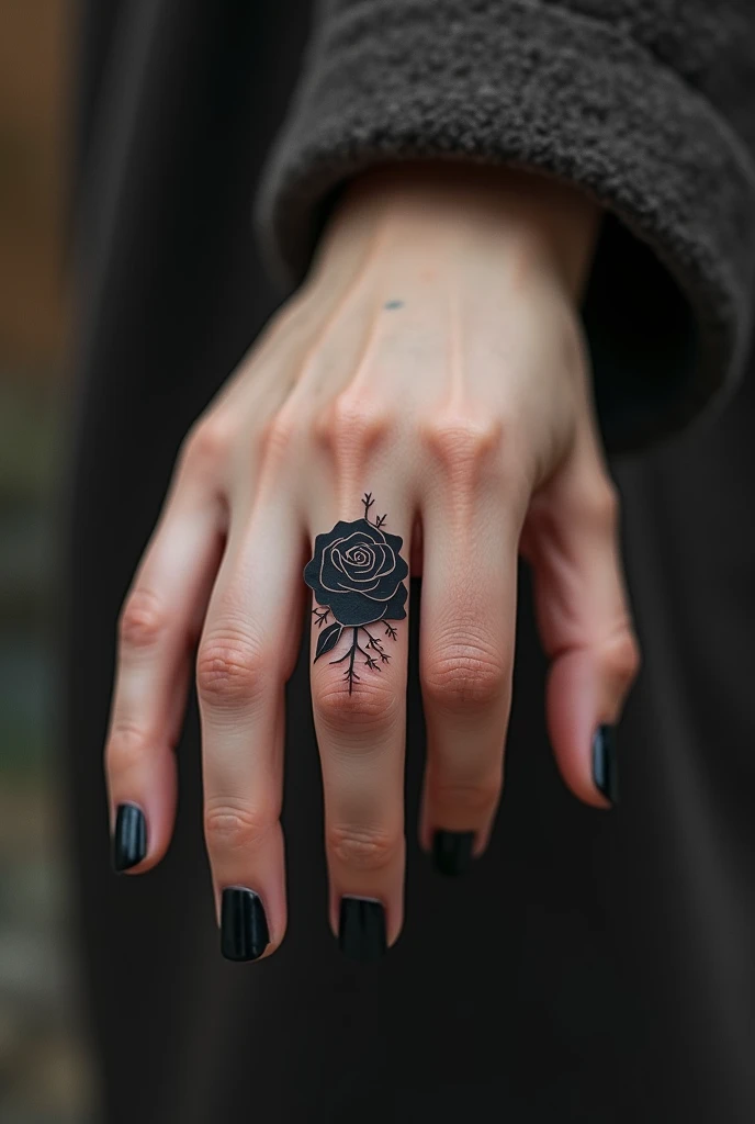 A Rose tattoo on hand decorated with designs and butterfly with the word 26/09/1995 Libra girl writing on an the beautiful Ukraine lady hand 