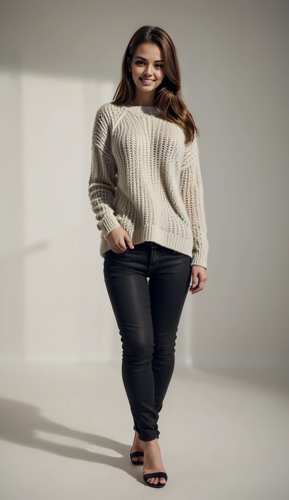 ( detailed realistic background:1),
( official art, beautiful and aesthetic:1 ),
realistic lighting,
cinematic lighting,
hyperrealism,
soothing tones,
muted colors,
high contrast,
soft light,
sharp,
artistic photoshoot,
( cute, ),
slender,
european,
pale cheeks,
square face shape with angular jaw,
natural "no-makeup" makeup,
big breasts,
,
platinum blonde hair ,
crown braid ,
wearing (Oversized_sweater:1.4),(Leggings:1.3),(Slip-on_sneakers:1.2),(Street_art_background:1.4) ,
looking at viewer,