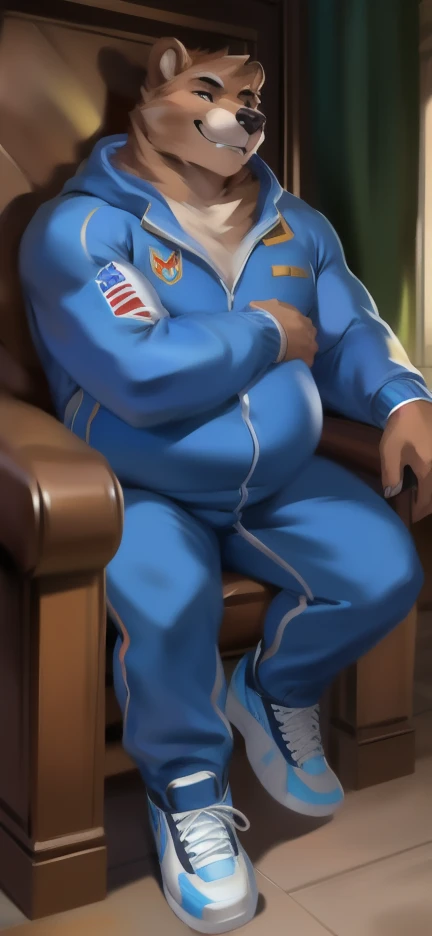 A solo tall male (obese:1.4) anthro Falco, Sitting, Spaceship, realistic, digitigrade, bulge, clothed, bird feet, hi res, 8K