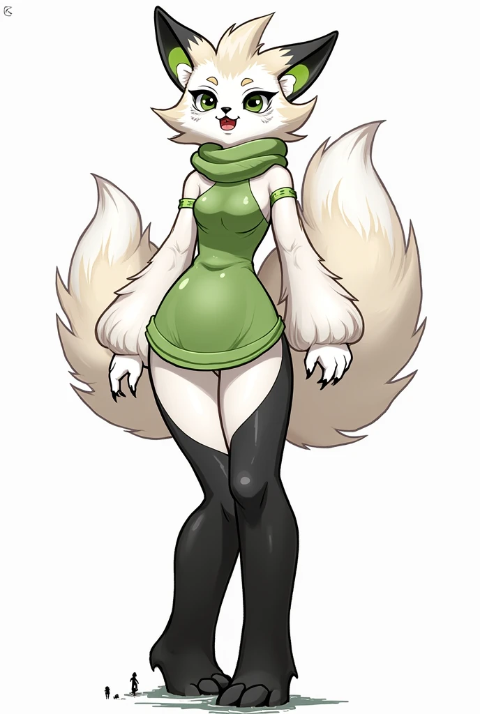 a cartoon picture of a woman with a very big breast, female furry mini cute style, lola bunny fanart, small curvy loli, silver hair (ponytail), female fursona, oc commission, thick fluffy tail, neutral pose, cel shaded!!!, fluffy tail, fluffy body, sexy pudica pose gesture, full body!, character is in her natural pose, thick tail, cgi render