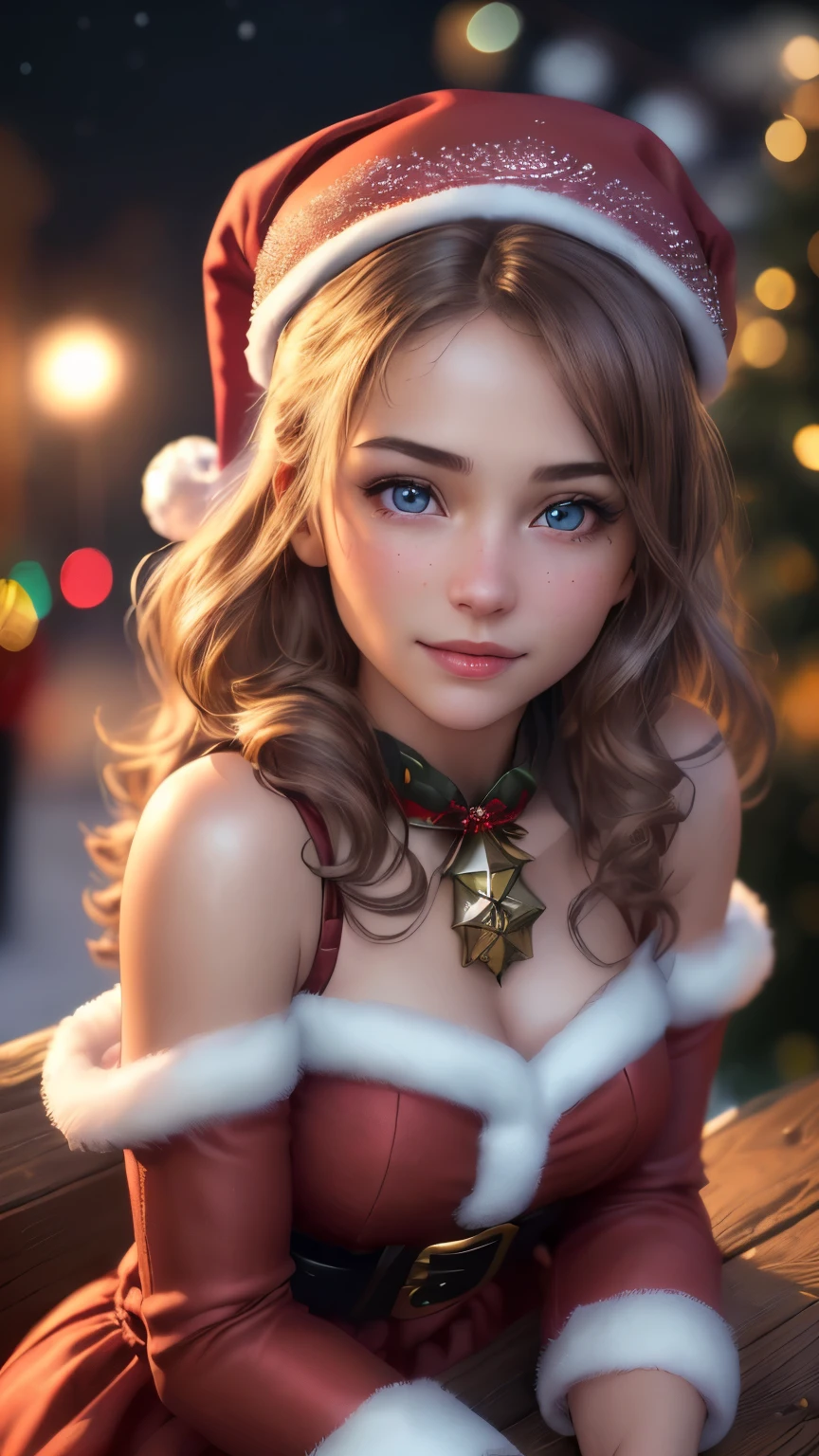 <lora:lyco-envybetterhands-beta2:0.8> ,portrait
(masterpiece, best quality),
1girl,a sugary nubile young woman with hazel eyes,flat chest,light blonde updo hairstyle long hair,
with a look of enthusiasm ,in the night during the 2020s, <lora:ChristmasWintery:0.6> ChristmasWintery <lora:edgWrappedTemptation:0.8> edgtemptation, edgwrap, red, posing, ribbon, simple, top, wearing, woman