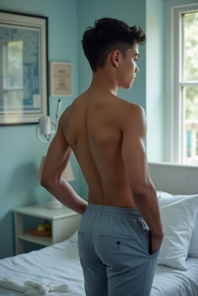 ((Man defecating)), Twink, good looking, I took my trousers and underwear off down to my knees.