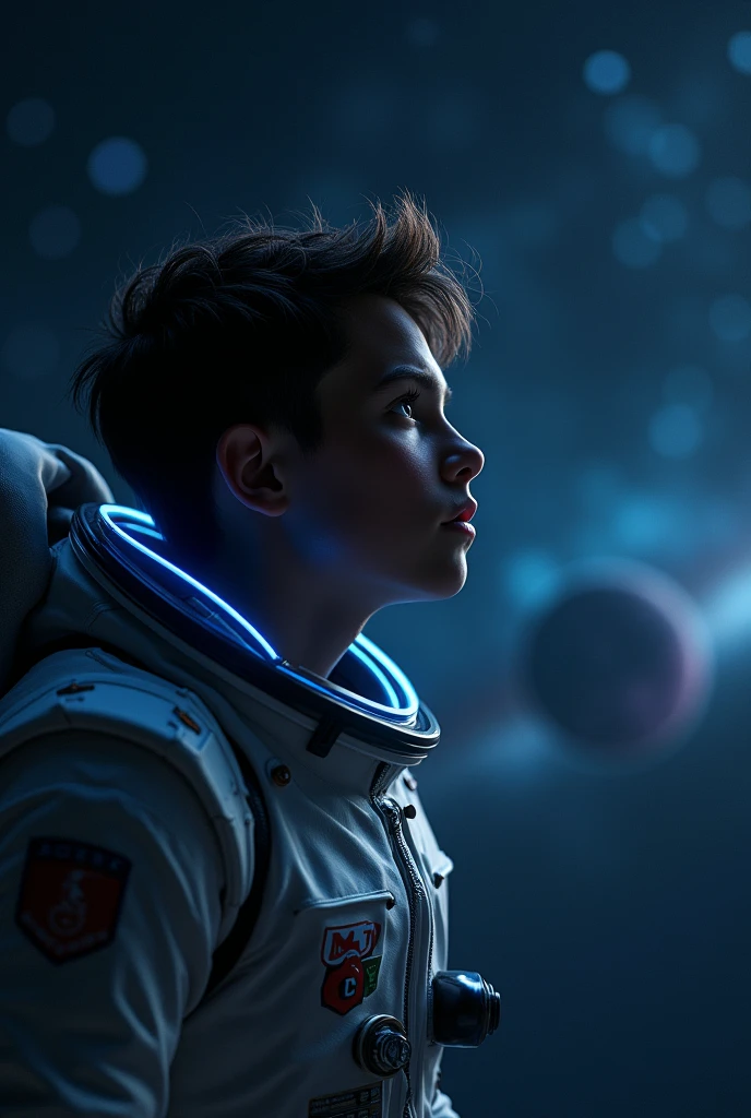 High definition image quality, 8k photo, intricate details: 1.2, cinematic lighting, German actor, Louis Hofmann, astronaut, , , , , , --q 1, DSLR --v 6 --s2