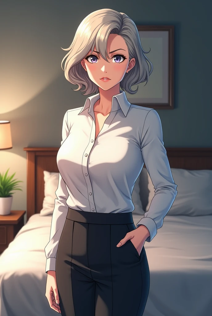 ((old)) grandma, 60 years old, silver hair, shot, grandma, wrinkle,