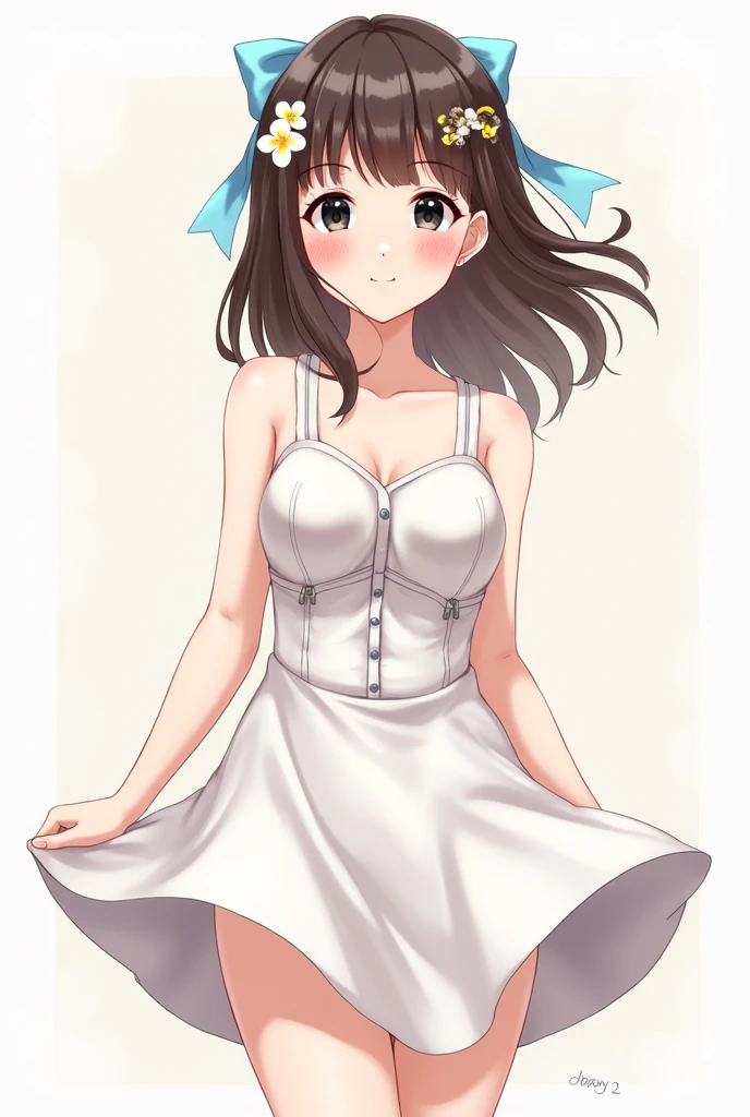 Kobeni,Woman in white underwear holding a teddy bear and slight smile, dark hair,shy,Barbie doll in panties and bra, holding a teddy bear, teddy bear, woman holds more toys, stuffed toy, full body wide plane, tan, toy commercial photo, wearing white camisole, on a mannequin. High Resolution, Teddy Bear, 2 4 Year Old Female Model, Stuffed Animal