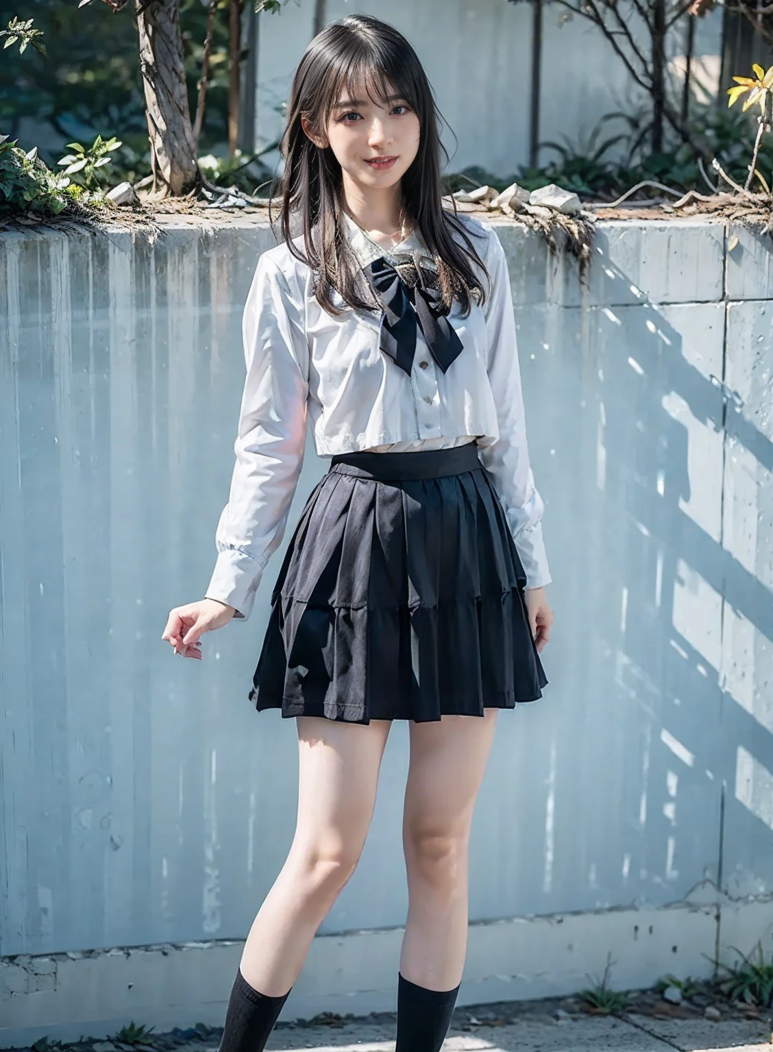 Masturbation  Fluttering skirt Lolita Mid-length skirt Knee-length skirt Girl Pulling up the skirt Alice in Wonderland