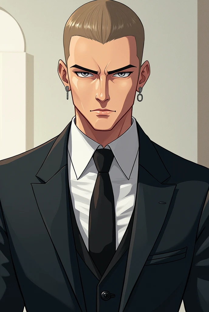 1 Homem, obra-prima, melhor qualidade, muita dor nos olhos, raiva  cabelos negros, barba, Court of Justice Judge Plan, sozinho, corpo inteiro sendo condenado, policial,  algema, prisioneiro, sofrimento dor, expression of pain, Homem musculoso, casaco, beco,  eight heads tall, Escuro, Homem