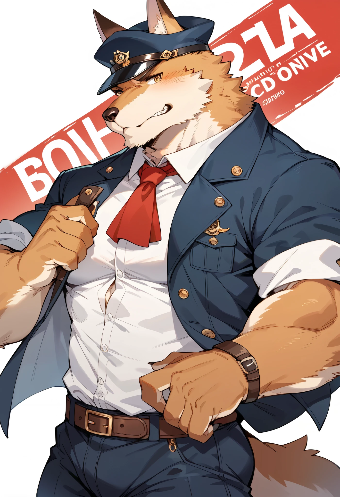score_9, score_8_up, score_7_up, score_6_up, score_5_up, score_4_up, source_furry, highres, cover page, absurdres, perfect anatomy(handsome 1boy, kemono, furry, anthro)movie poster of hard-boiled detective story,