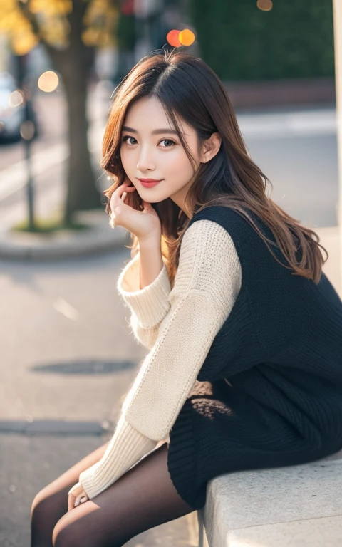 Tabletop, highest quality, shape, Very detailed, finely, High resolution, 8k wallpaper, 完璧なダイナミックな構shape, Beautiful and exquisite,ランダムなcute髪,,Natural color lip, Bold sexy pose,smile、20-year-old girl、cute、Looking into the camera,Always blur the background,Perfect and beautiful face,Slim face and figure,Big eyes、Putting on gal makeup,Small face,smile,Blurred Background,Elegant feminine face、Cyberpunk Fashion、Fun in Shibuya、Disheveled Hair、Change pose randomly、Randomly change the shooting angle and position、Summer fashion for women、Disheveled Hair、Harajuku