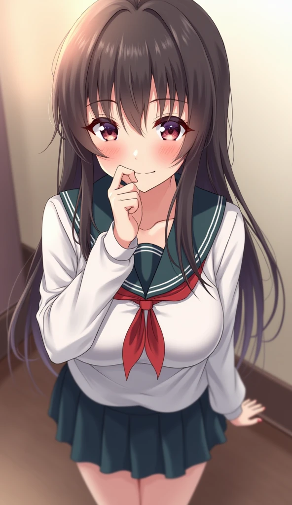 (masutepiece:1.2), (Best Quality:1.2), (high resolution:1.2),
1girl, standing, sailor suit, bare navel, super mini skirt, (arms behind head:1.2), Shake your hips lewdly,
(mean smile:1.2), (ahegao:1.2), (erotic smile:1.5), (Lewd smile:1.5), (slut:1.2), (open mouth wide:1.2), (Smile with long tongue:1.2), (steam:1.2), (blush:1.2), (ecstasy:1.2), (orgasm:1.2),
(drunken eyes:1.5), (half closed eye:1.5), (sanpaku:1.5), (slit eyes:1.2), (eyes are smiling:1.3), (smiling or laughing eyes:1.3),