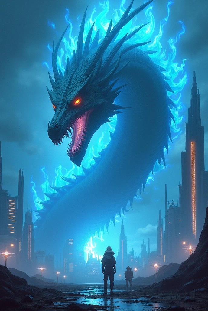 In a holographic arena, YuGiUh players call their monsters to do battle, one player strikes a dramatic pose as he calls out a Blue Eyes White Dragon! cyberpunk Tokyo, wildly over dramatic
