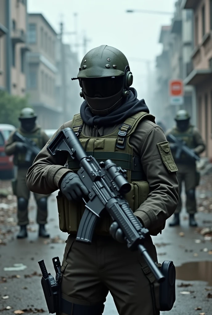 PMC, CQB, CQC, assault rifle, battle girl, urban buildings