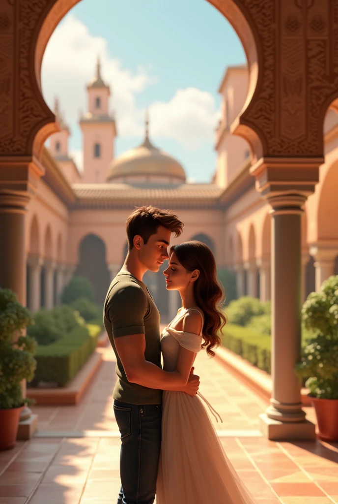 Change background Disney style, realistic face, 4k, ultra hd, high definition