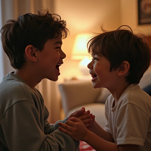 Generates 3 young adults yu. 13 year old boy in a bed together 