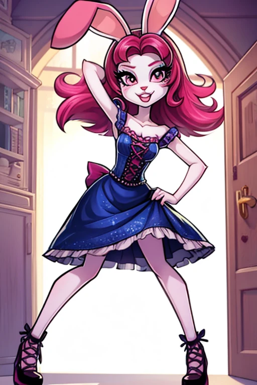 Female furry sara rabbit with Fandaze parade dress monster high style by yeiyeiart 