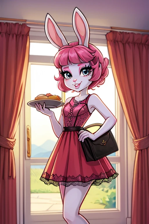 Female furry sara rabbit with Good morning breakfast ravello dress monster high style by yeiyeiart 