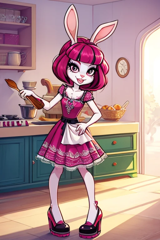 Female furry sara rabbit with Good morning breakfast ravello dress monster high style by yeiyeiart 