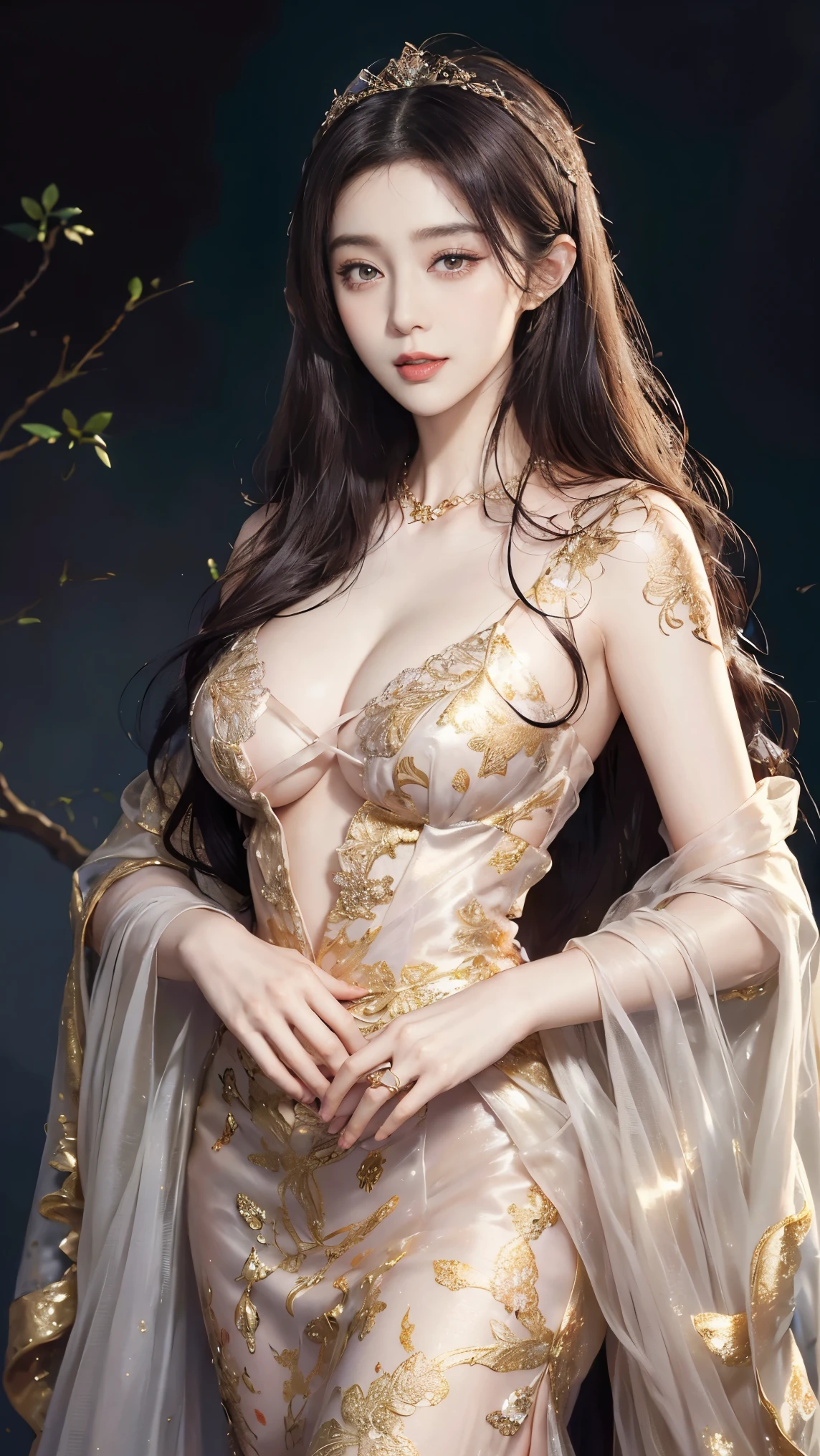 (hyperrealistic), (illustration), (high resolution), (8K), (extremely detailed), (best illustration), (beautiful detailed eyes), (best quality), (ultra-detailed), (masterpiece), (wallpaper), (photorealistic), (natural light), (rim lighting), (detailed face), (high detailed realistic skin texture), (anatomically correct), (solo), (1 girl), (high detailed realistic hair), (black hair:1.3), (heterochromic eyes), (detailed eyes), (light brown eyes:1.37), (sparkling eyes), (realistic big breasts:1.5), (exposed nipples breasts:1.35), (long legs), (slender abs), (dynamic pose), (closed tiny mouth:1.3), nsfw, concentrated expression.