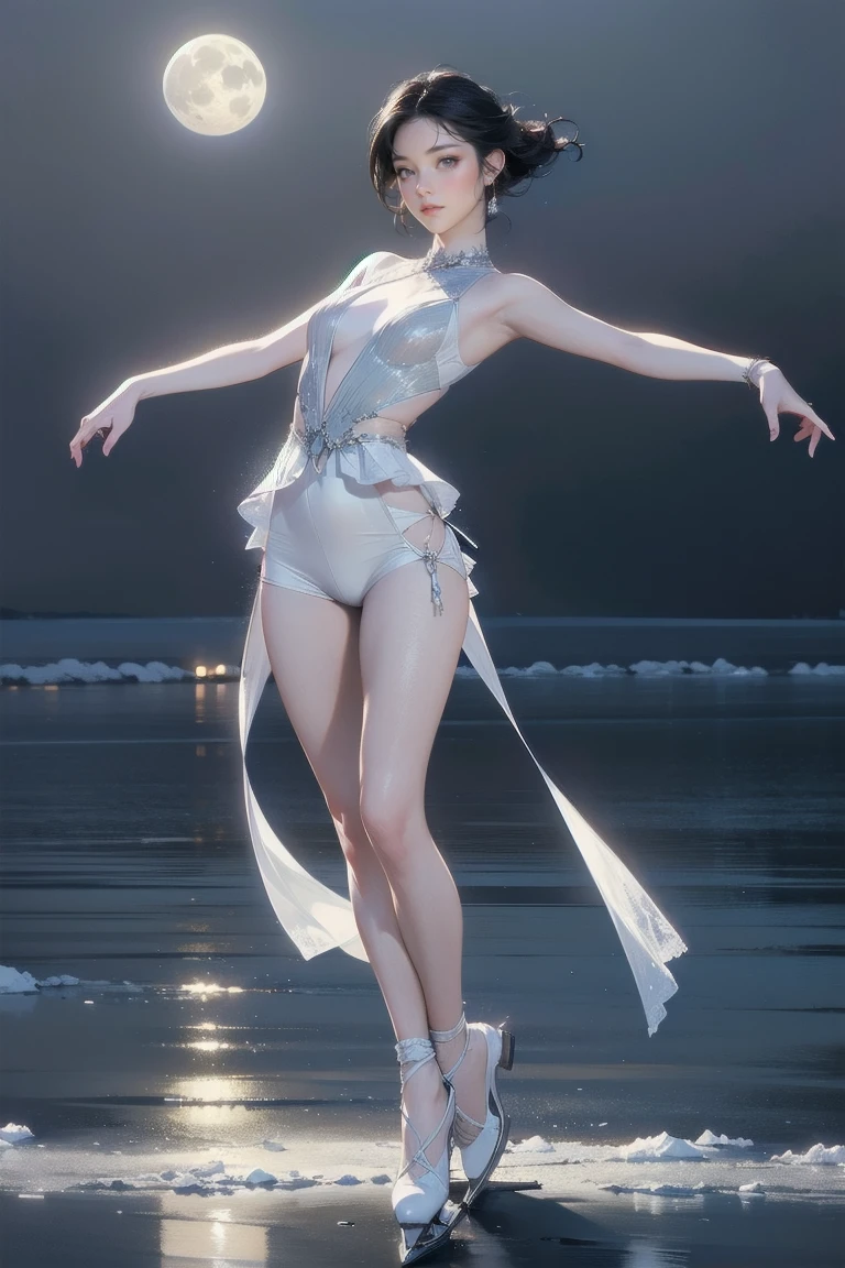 ballerina dancing inside a snow globe