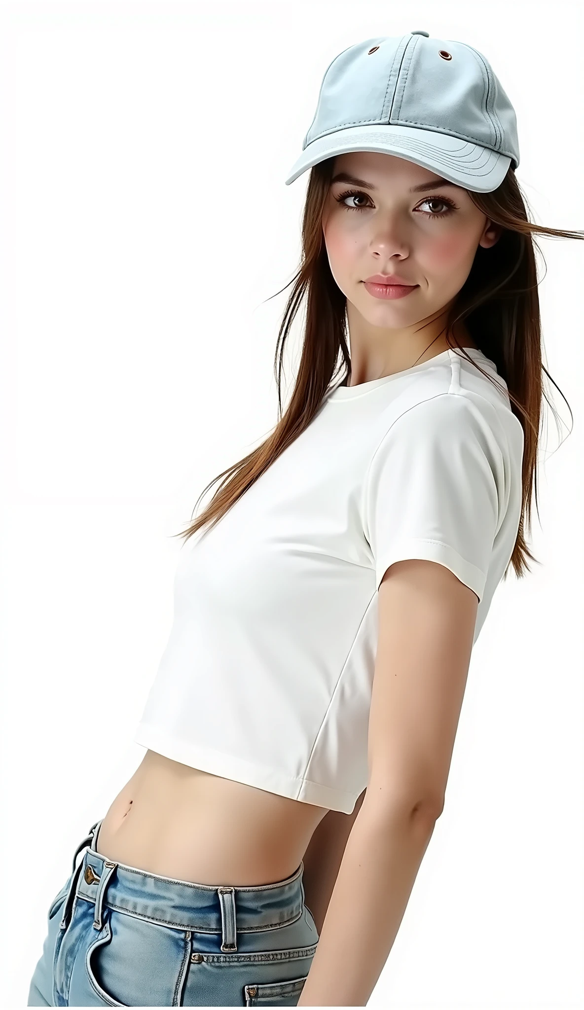 woman, t-shirt, underwear
