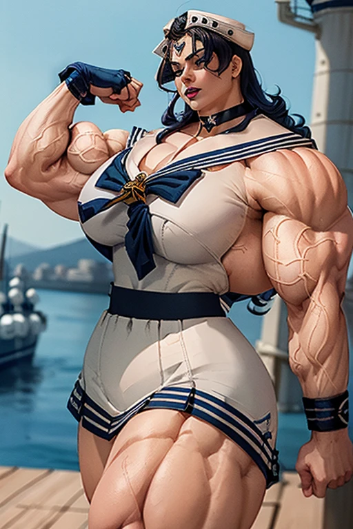  , best quality,1 girl, female,,beautiful,muscular ,,pirate,muscular shoulder,,,muscular female, alternate muscle size,cannon