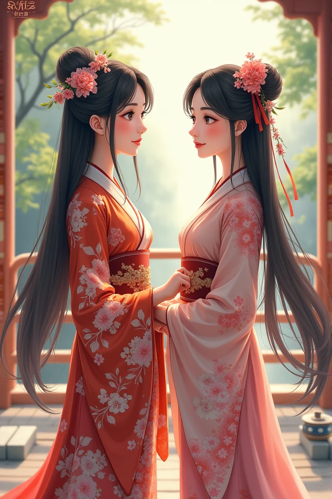 ancientry,China-style,Masterpiece,Best quality,absurderes,Original,Extremely delicate and beautiful,Beautiful detailed eyes and face,1girll, black_Hair, flower, Japanese_clothes, Looking_at_peeping at the viewer, dark mole, Red_flower, Solo,(Masterpiece:1.4),(Best quality:1.4) --auto