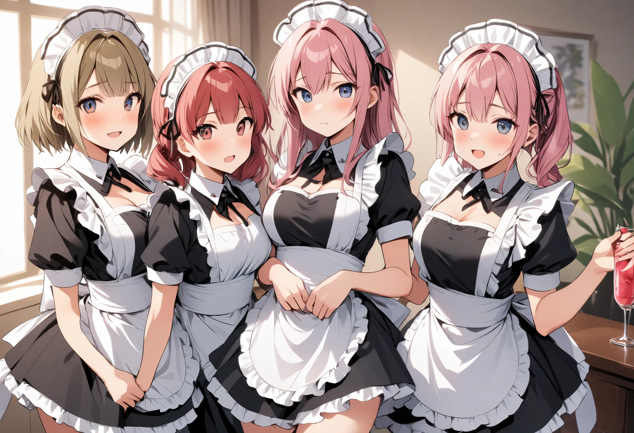 Army dressed as maids