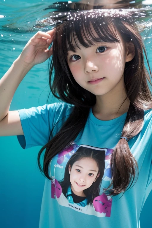 (8k, RAW Photos, Highest quality, masterpiece: 1.4), (Realistic, photoRealistic: 1.4), Super detailed, Ultra-high resolution, One Girl, Beholder, Beautifully detailed face, smile, (Slim waist: 1.0), Beautifully detailed skin, Skin Texture, Floating Hair, Professional Lighting, Middle Chest, Kind eyes,(small breasts:1.5), (beautiful nipples:1.8),(undressing:1.9), (:1.0), (law panty:1.5), (wet white bikini and strap:1.37),(white vest:1.2),(Feather Cut:1.0), (petite:1.0),(upper body:1.5),(Slender:1.0),(soaked in the middle of room pool:1.7)