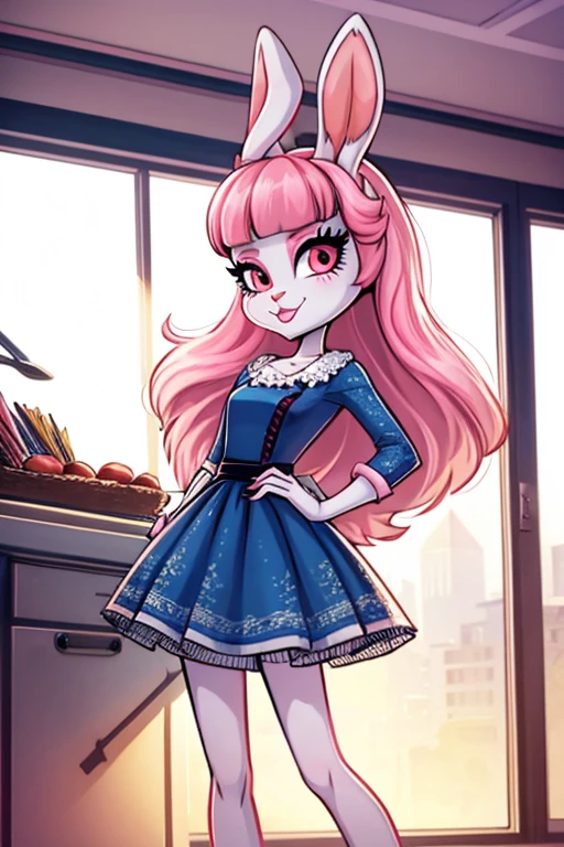 Female furry sara rabbit with Anniversary special event at studio dress monster high style by yeiyeiart 