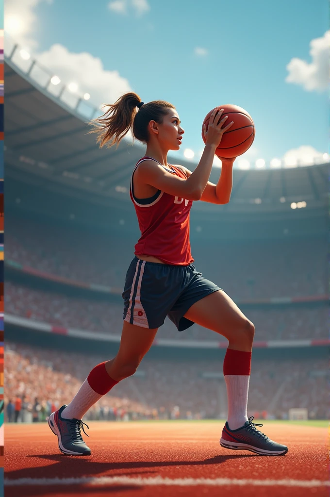 woman,Long legs,比基尼,volleyball
