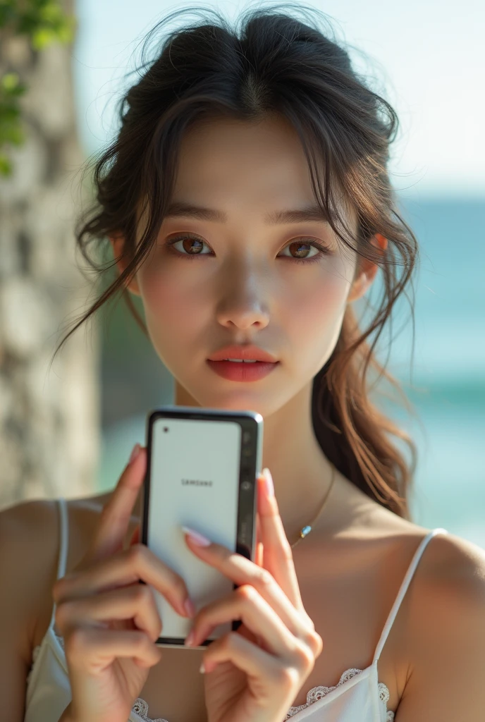 (Raw photography、top-quality)、(realisitic、Photorealsitic:1.3)、top-quality、masterpiece、extremely delicate and beautiful、A highly detailed、nffsw、A sense of unity、2k wallpaper、magnifica、Beautiful in every detail、masterpiece、浅笑、top-quality、Highly detailed ticker Unity 8K wallpapers、huge filesize、ultra-detailliert、hight resolution、ighly detailed、Female 1 Person、Slim body、D-cups、(Black Leotard Top:0.7)、(Pink skirt:1.2)、(Bun hair)、(brown haired)、Look at the front、Sharp Focus、Face Close-up、pureerosface_v1:0.8 Short Hair、Instagram、Viewer's Perspective、selfee