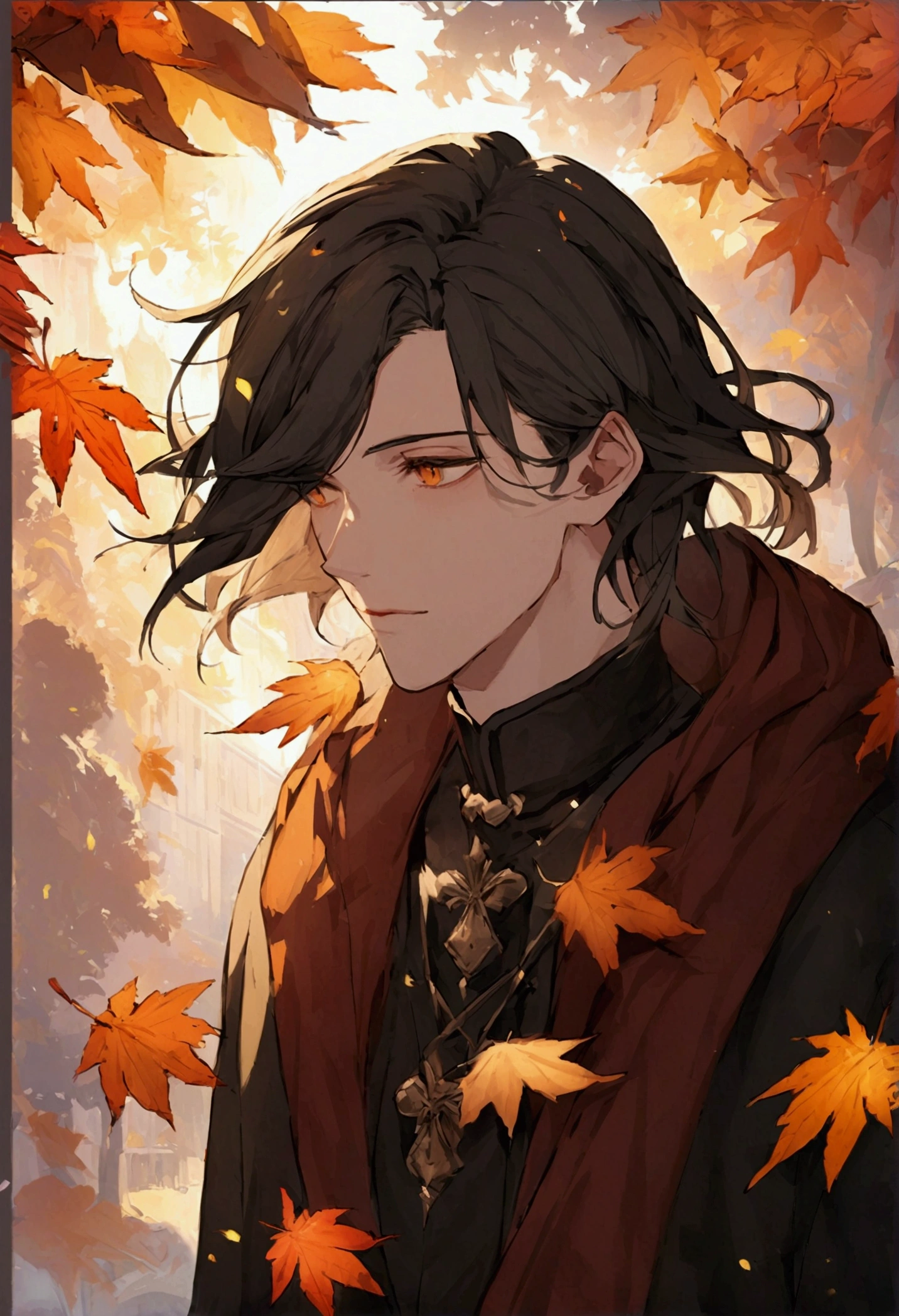 Autumn-feeling male character