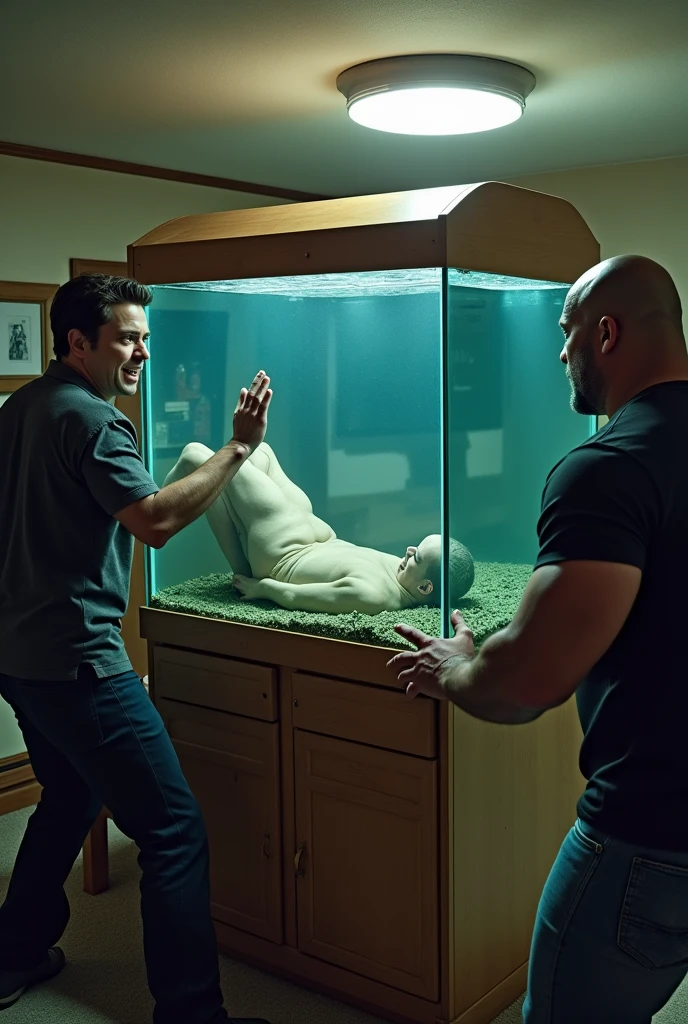 there is a naked black man with an erect penis floating underwater in a living room with a couch and a mirror, 8 k sensual lighting, realistic cinematic lighting, cinematic dynamic lighting, low cinematic lighting, might cinematic lighting, detailed cinematic lighting, cinematic atmospheric lighting, beautiful and cinematic lighting, good cinematic lighting, cinematic soft lighting, volumetric dramatic lighting, realistic cinematic shot, detailed cinematic shot, dramatic lighting render