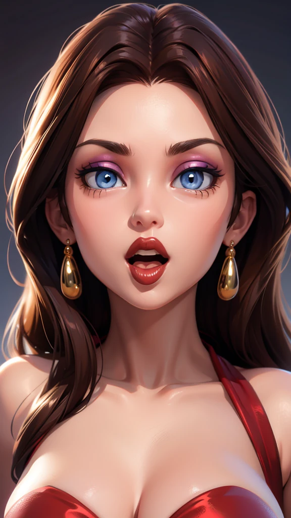 Must Piece, (Solo: 1.1), Perfect Face, (Bright Lighting: 1.2), Beautiful Eyes, Beautifully Detailed Face, Perfect Lighting, Absolutely necessary for the piece, Top Quality, () MILF, () 30 year old woman, red lips, lips, lipstick, red lips, thick lips
8K, high quality, animation, married woman, fair-skinned, beautiful, beautiful face, beautiful, bright, highlights in eyes, sexy, beautiful line drawing.Brown hair color, dark facial make-up, dark purple eyeliner, blue eyes, ((depicting head only)), simple background, open mouth, (tongue out),((tongue in cheek))(Big tits) Large breasts,