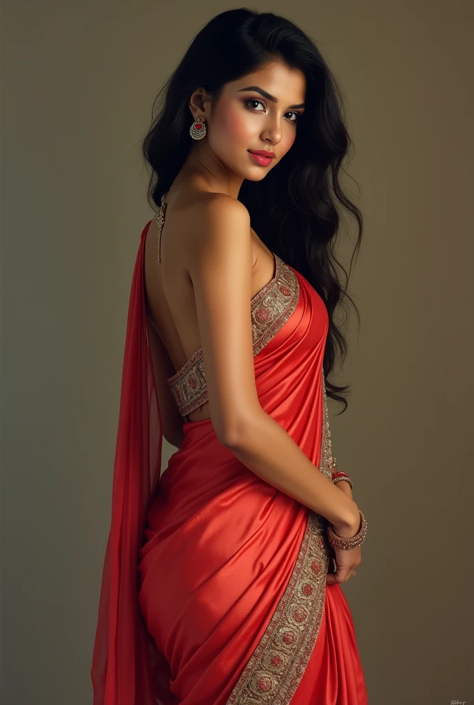 Desi bhabhi saree curves hot sedecutive with navel and cleavage