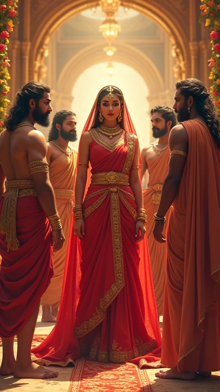 Panchabhartrika: Draupadi was the wife of all the five husbands of the Pandavas at the same time.  This was said to be a unique event at that time.