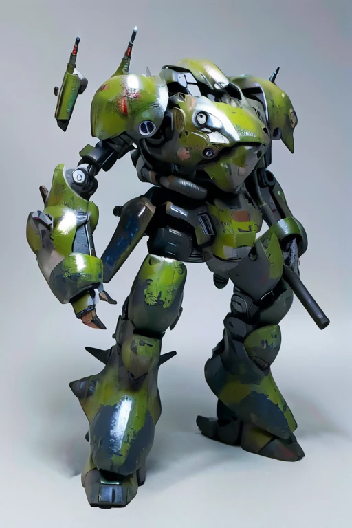 oil paint, blue glay body:1.3, Super Detail, high details, High quality, Best Quality, hight resolution, 1080p, digital camouflage scheme painted militaryrobot,super fine concept art,spider robot,solo,no human,no background,military,green armor,giant,multi-legged vehicles,giant foot,big foot,heavy foot,tank,short and thin legs,fat four legs,short four legs,four legs, more legs, world domination, rocket engine