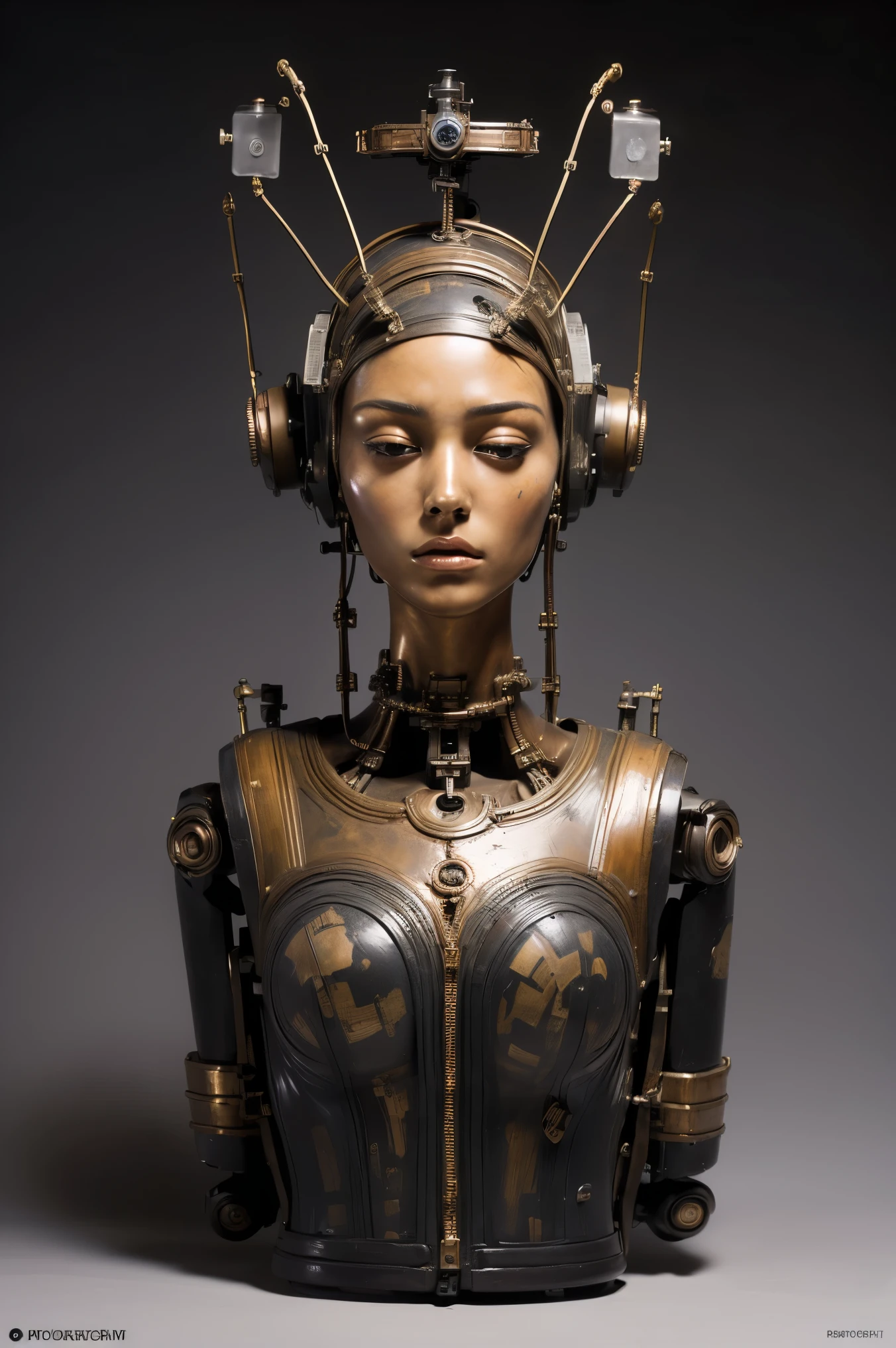 ( Masterpiece), ((super Actual photography: 1.5)), (( photorealistic: 1.3)), (Actual photo), Bust,
Japanese girls, (( Young Girl Robot : 1.5)), Under maintenance,
break
headgear, (( REAL CLEAR SKIN )), (( beautiful face: 1.5)), (( very cute: 1.5)), (( BALANCED FACE )), Downcast Expression, (( closes the eye)), long eyelashes, Beautiful Big Eyes , Luscious and Shiny Lips , short hair, ((blunt bangs)),
break
( slender body: 1.3), small breasts,
break
(( big wings)), ( Jetpack Unit : 1.5), High Mechanic Body , Octane Rendering , Ultra Precision Machine , 1000 wires,
break
A bold and aggressive pose, ((Bust: 1.3)), CINEMA QUALITY , professional photos , ( REAL MOVIE SCENE : 1.5), ( bright light: 1.2), Eye Height Shot , Wide-angle lens, ( FUJIFILM 35mm ), (film photo), born, Excessive Embellishment , super high resolution ,
break
anatomically correct, textured skin, top quality, 8k