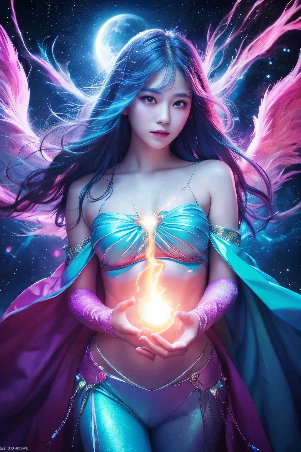 zhongfenghuaxiyou, 1girl, solo, upper body, looking up, detailed background, detailed face, BREAK (21st century modern theme:1.1), seer, psychic powers, awareness, dynamic pose, levitation, enchantment, precognition, clairvoyance, aura, thought projection, manipulation, mind powers, BREAK concentric purple psychic energy emanating, mysterious lighting, mystic atmosphere,
<lora:add_detail:0.5>, <lora:zhongfenghuaxiyou:0.7>,, masterpiece,ultra realistic,32k,extremely detailed CG unity 8k wallpaper, best quality, gorgeous light and shadow ,soft lighting ,stunning environment