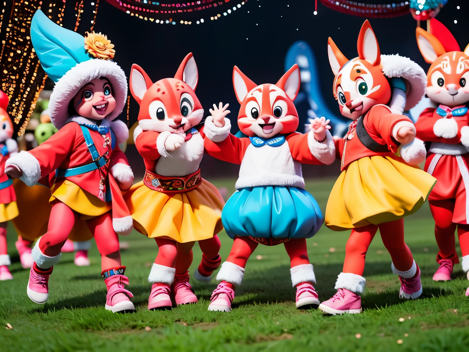 The Animal Band plays day and night,
Bringing joy and pure delight!
So grab your friends, and take a stand,
Let's all dance with the Animal Band!